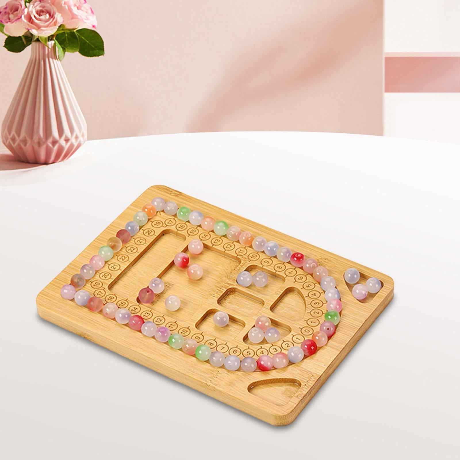 Beading Board for Bracelet DIY Supplies Bead Organizer Bracelet Design Board 10 Grids 1 slot