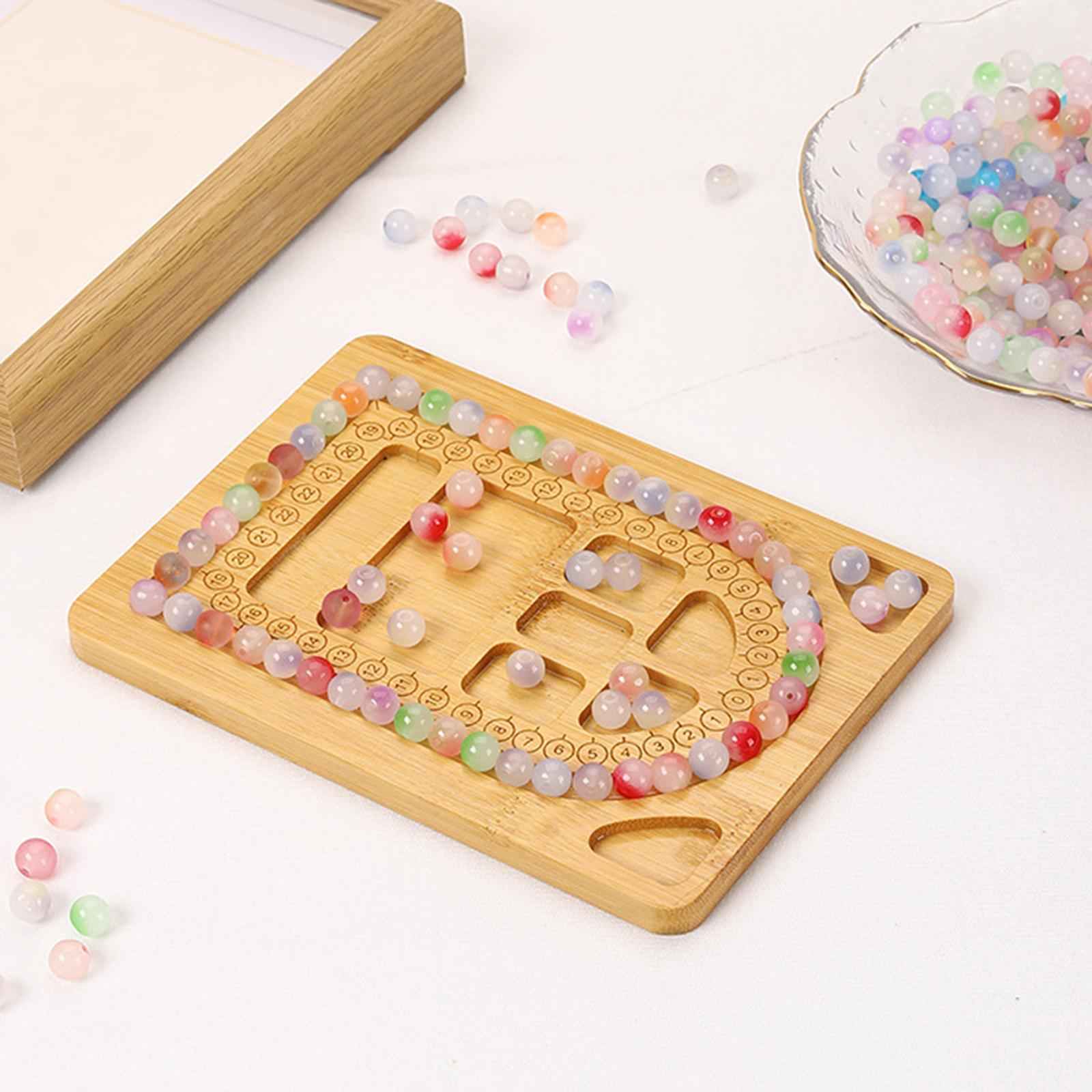 Beading Board for Bracelet DIY Supplies Bead Organizer Bracelet Design Board 10 Grids 1 slot
