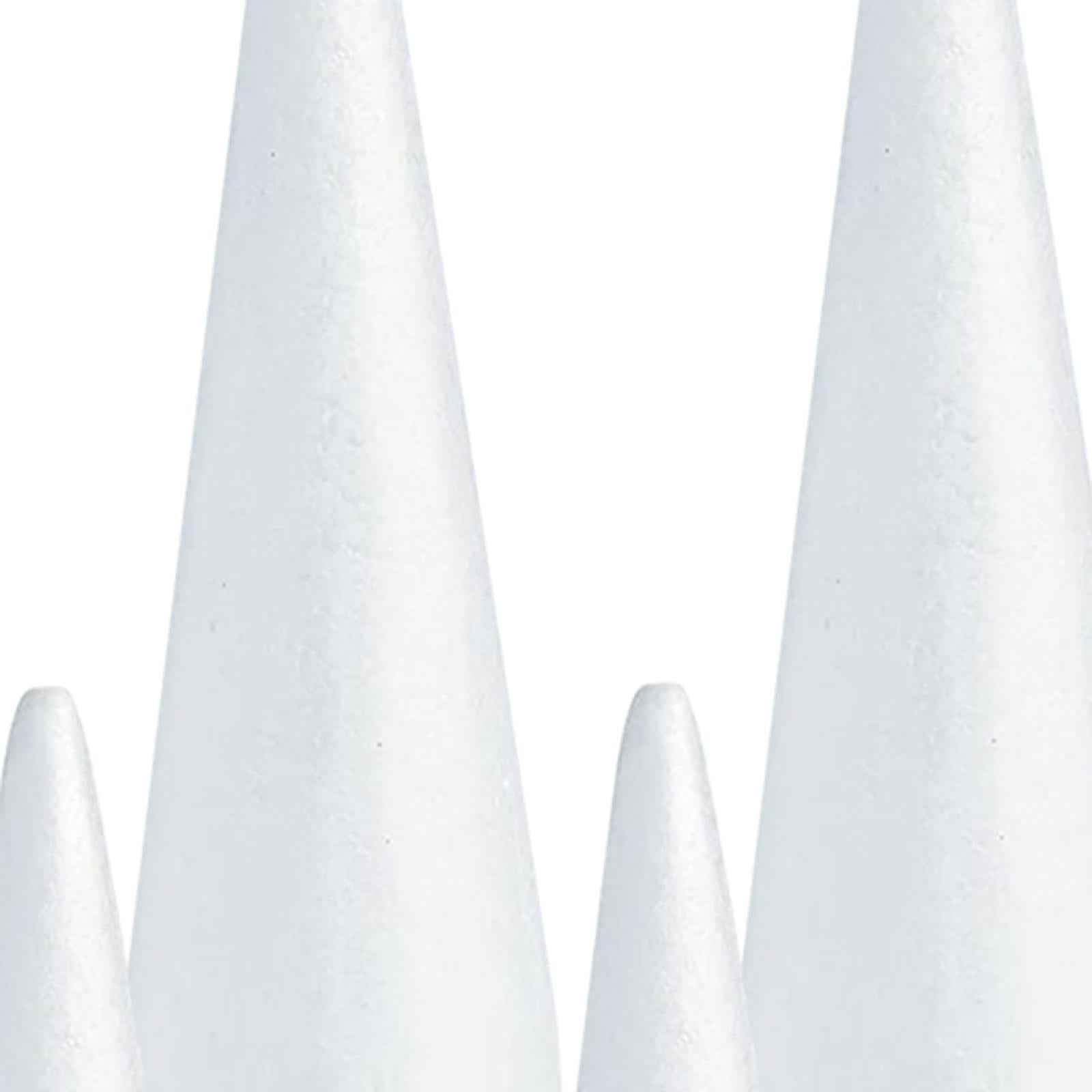 10x Foam Cones for Crafts Decorations for Children Kids Celebration Festival 7cmx2.3cm