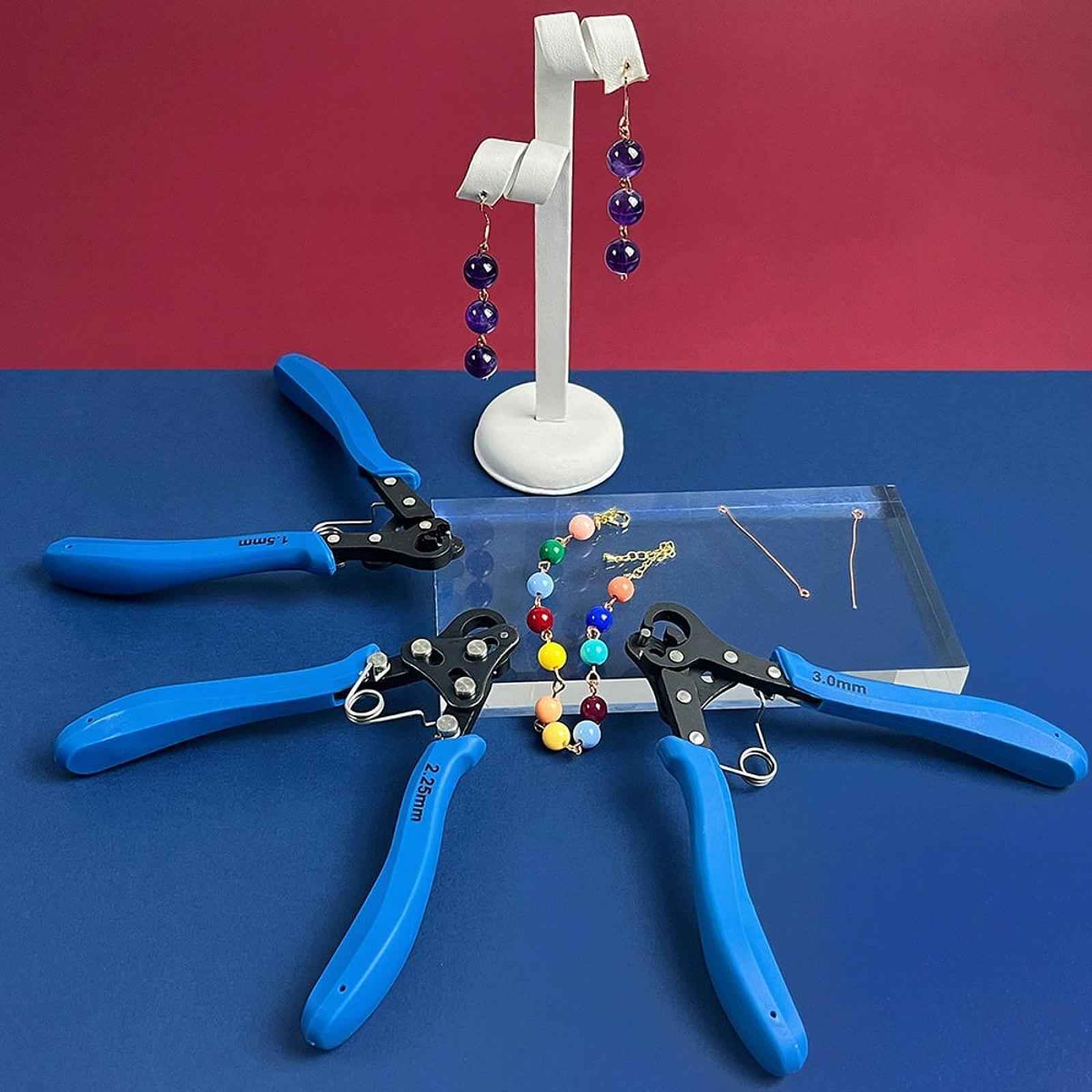2 Pieces Rolling Pliers Looper Pliers for Pendant Wire Jewelry in A Step DIY 1.5mm