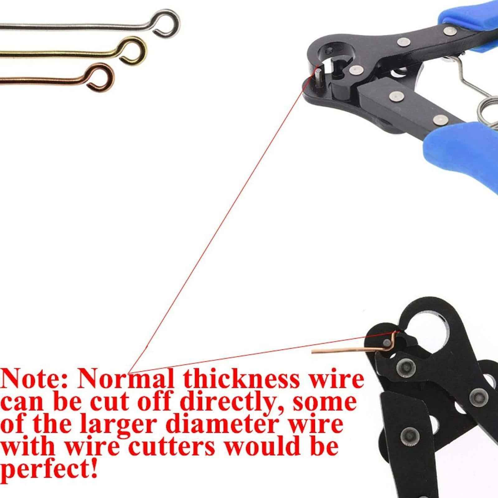 2 Pieces Rolling Pliers Looper Pliers for Pendant Wire Jewelry in A Step DIY 1.5mm