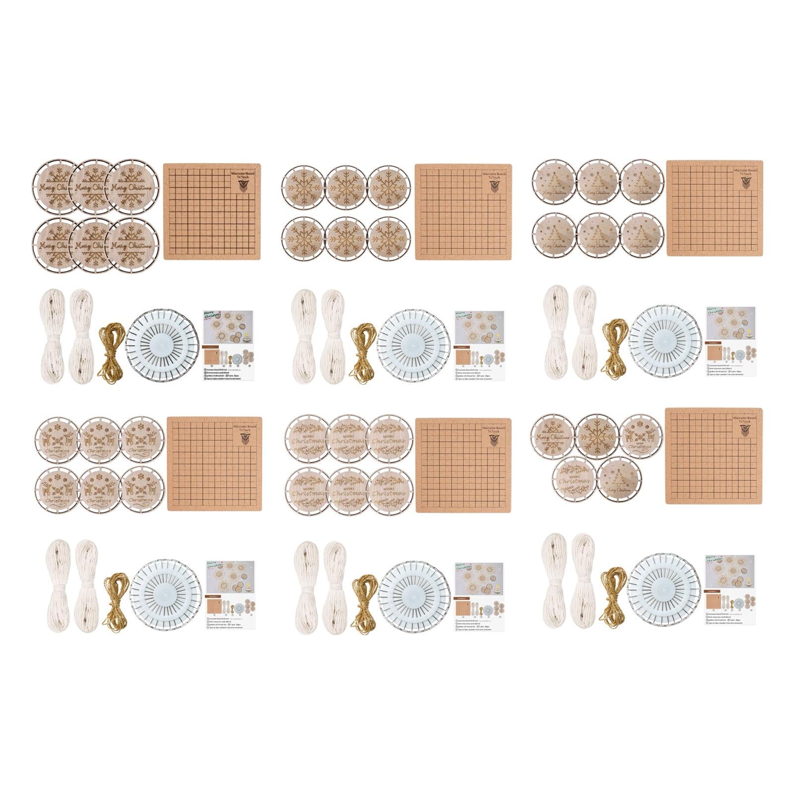 DIY Crafts Set Wood Slices for Xmas Ornaments Wedding Decorations Boho Decor Set A