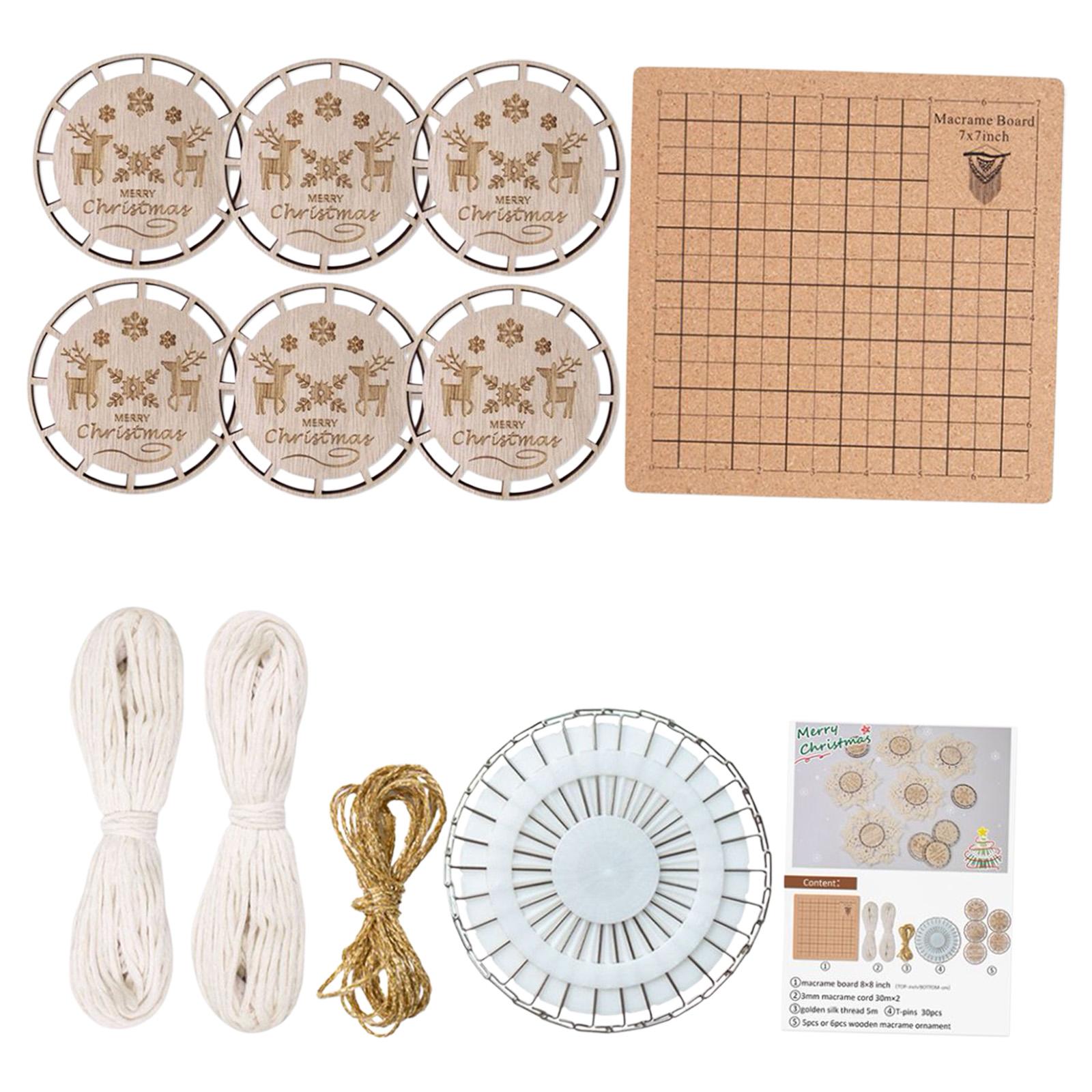 DIY Crafts Set Wood Slices for Xmas Ornaments Wedding Decorations Boho Decor Set C