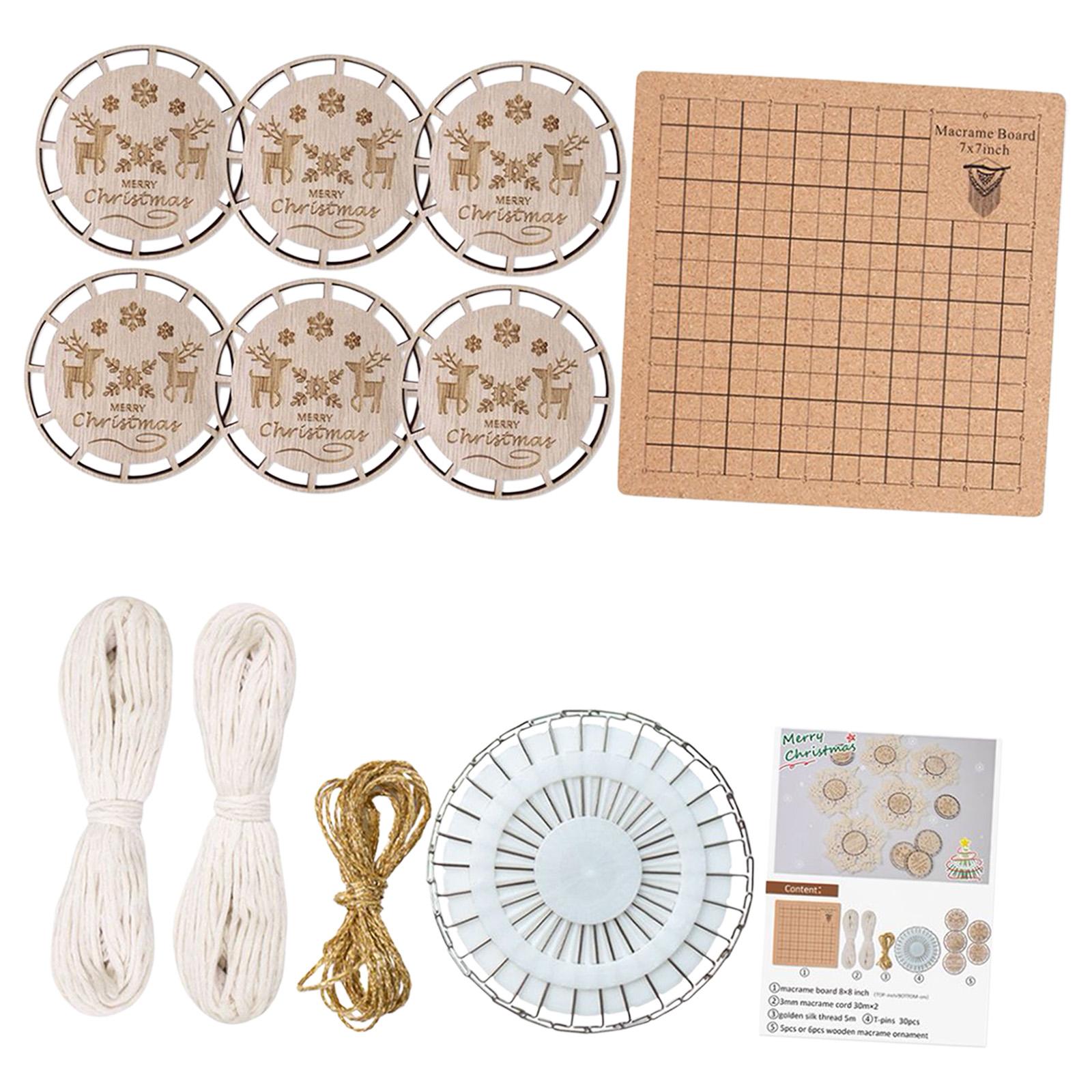 DIY Crafts Set Wood Slices for Xmas Ornaments Wedding Decorations Boho Decor Set C