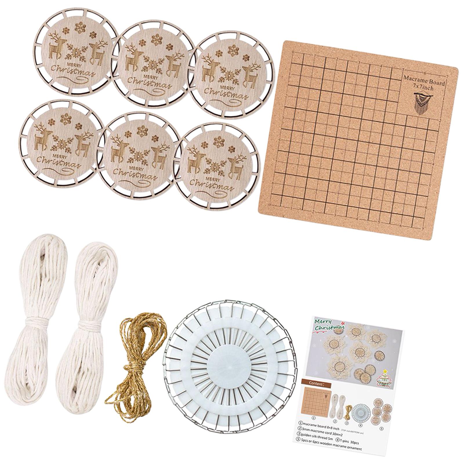 DIY Crafts Set Wood Slices for Xmas Ornaments Wedding Decorations Boho Decor Set C