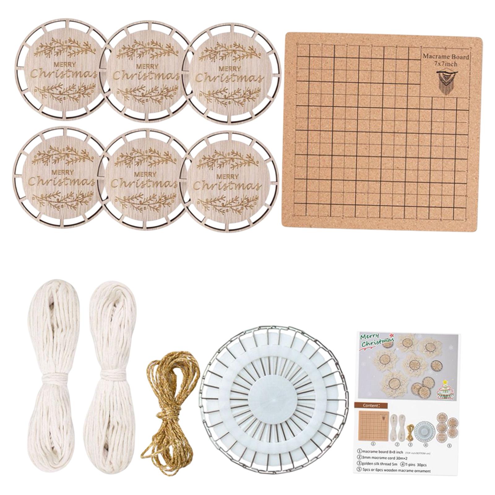 DIY Crafts Set Wood Slices for Xmas Ornaments Wedding Decorations Boho Decor Set D