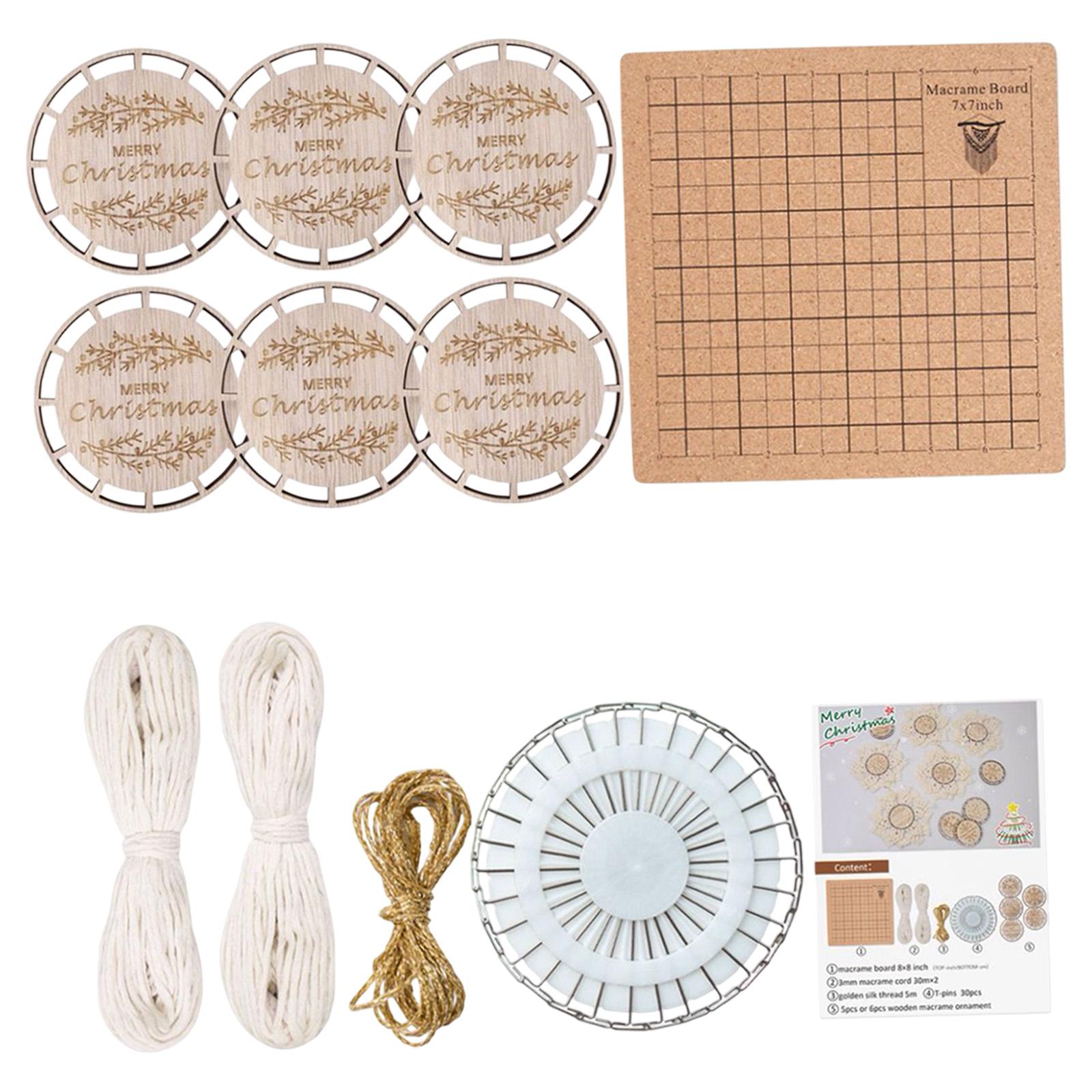 DIY Crafts Set Wood Slices for Xmas Ornaments Wedding Decorations Boho Decor Set D