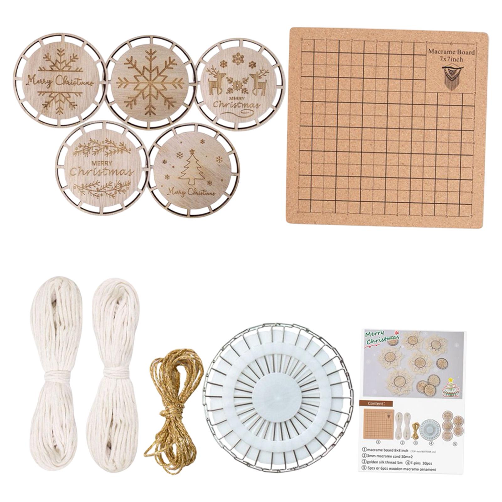 DIY Crafts Set Wood Slices for Xmas Ornaments Wedding Decorations Boho Decor Set F