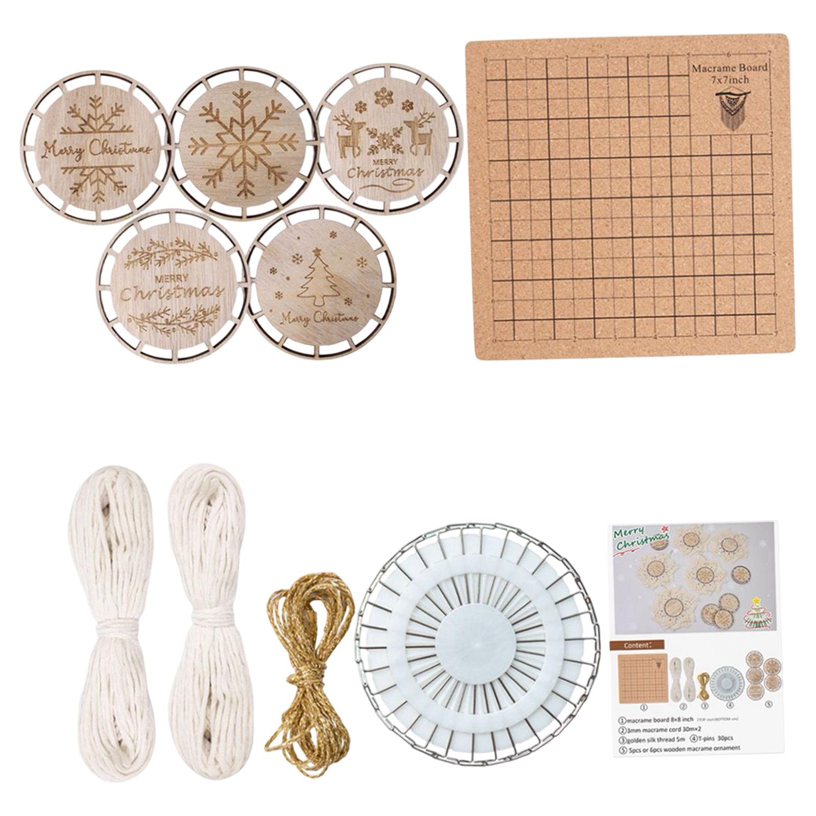 DIY Crafts Set Wood Slices for Xmas Ornaments Wedding Decorations Boho Decor Set F