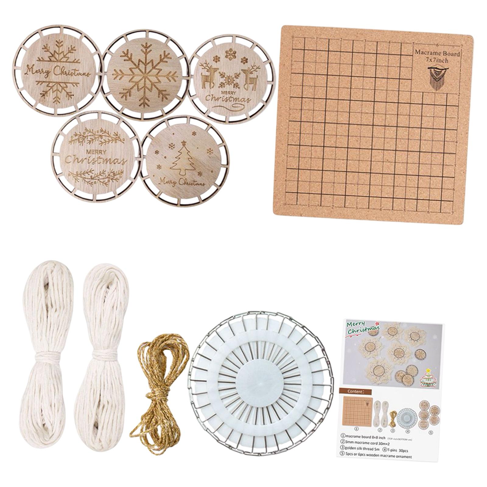 DIY Crafts Set Wood Slices for Xmas Ornaments Wedding Decorations Boho Decor Set F