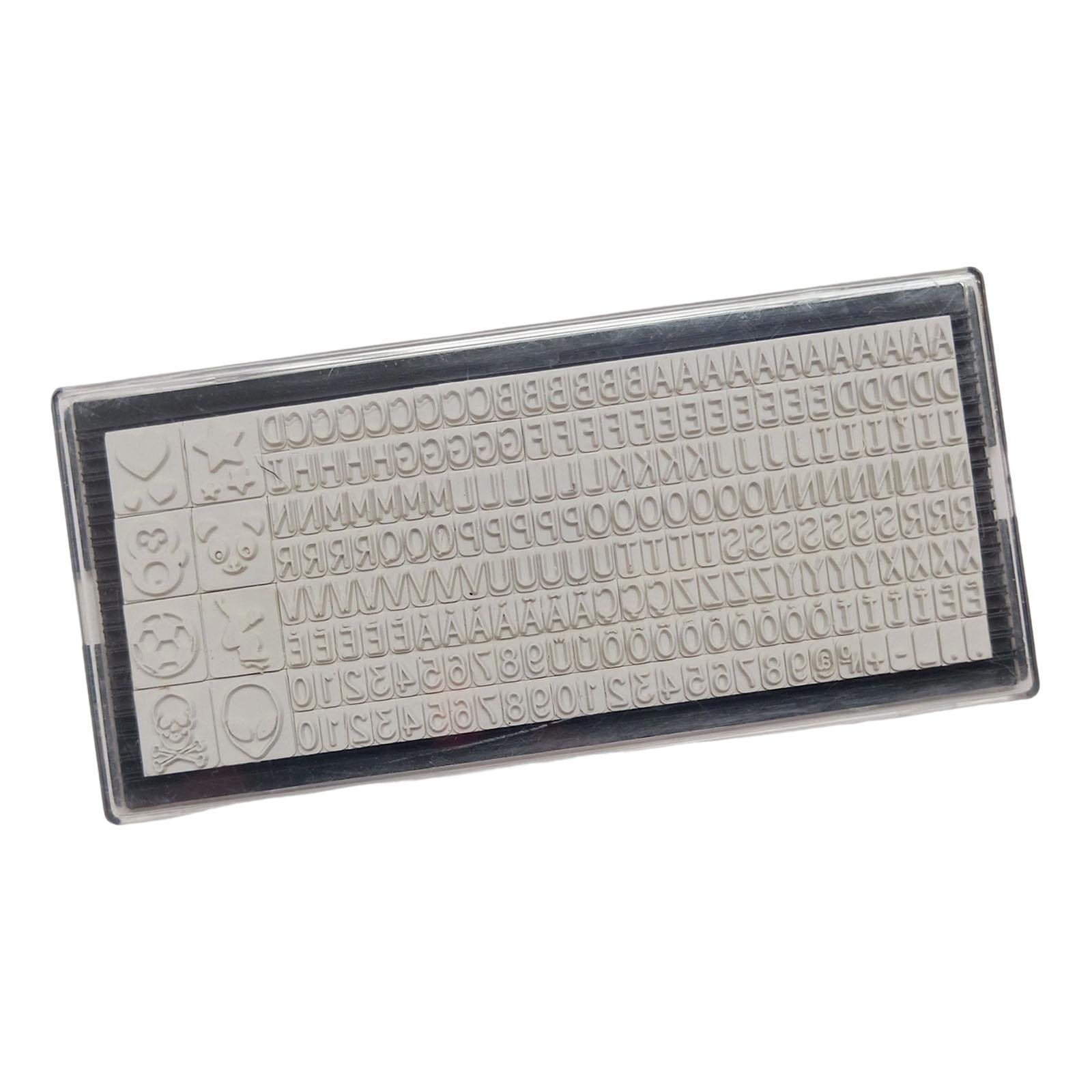 DIY Letter Number Stamp Multipurpose Portable for DIY Scrapbooking Accessory