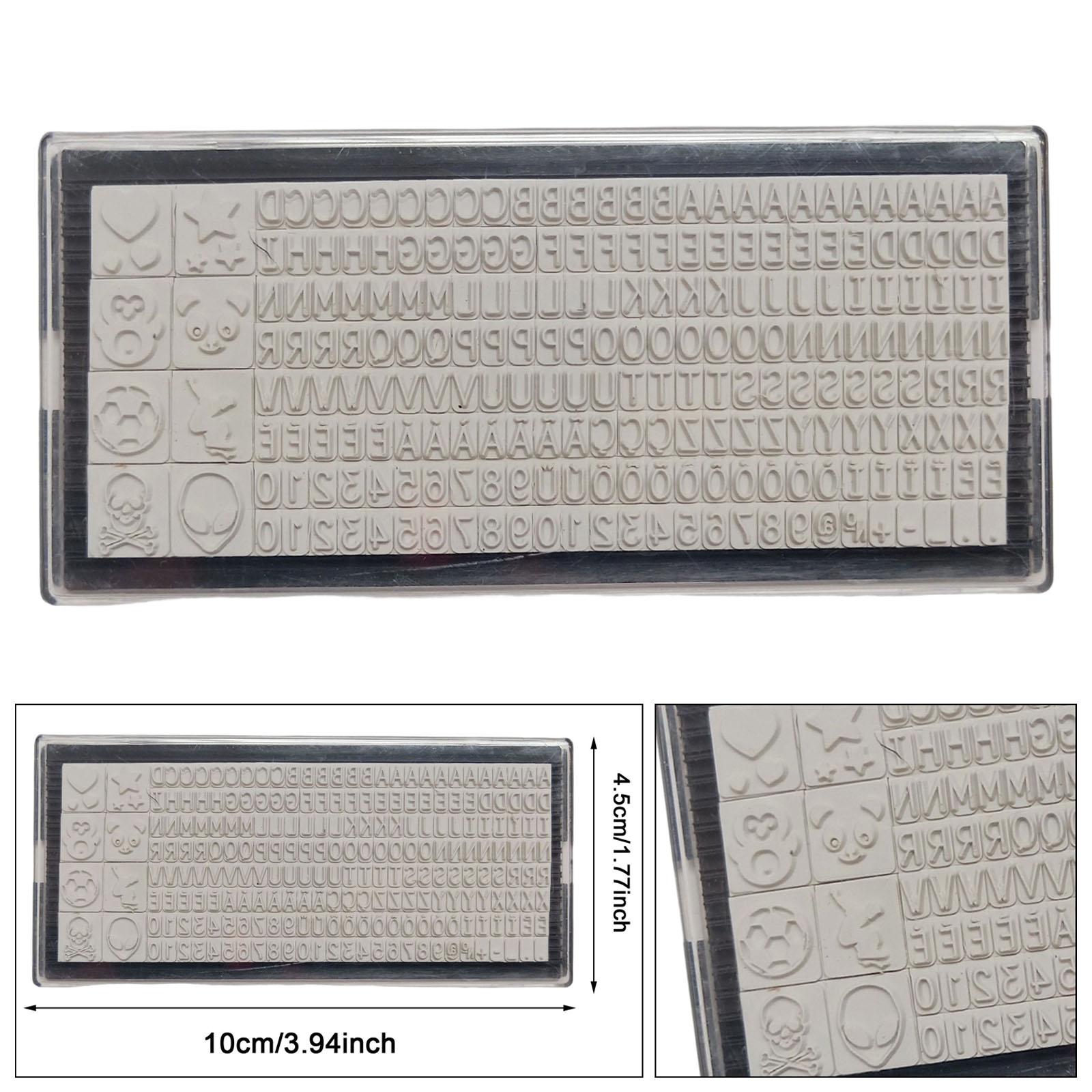 DIY Letter Number Stamp Multipurpose Portable for DIY Scrapbooking Accessory