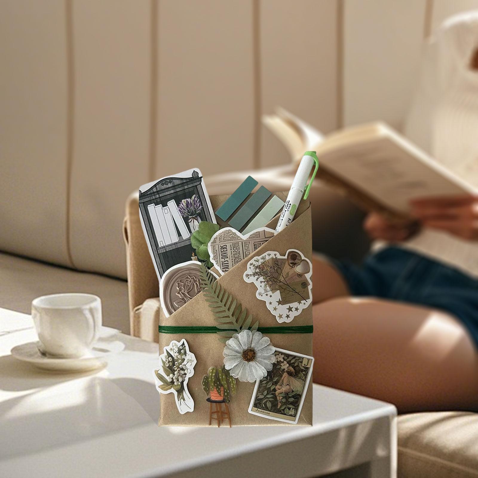 Date with A Book Retro Style Bookish Stickers for Party Women Reading Lovers Green