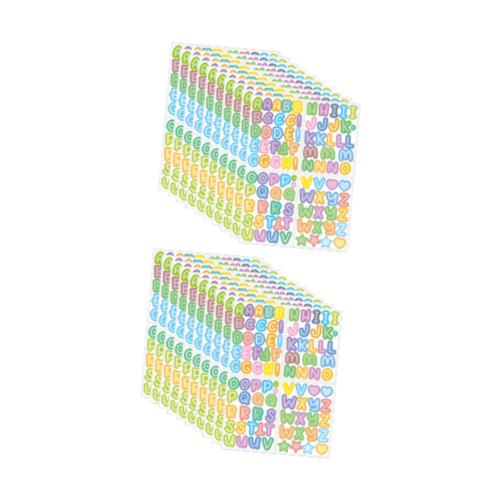 Colorful Alphabet Stickers 20 Pieces for Boxes Handmade Cards Greeting Cards