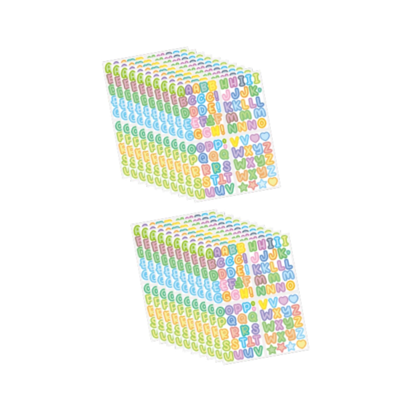 Colorful Alphabet Stickers 20 Pieces for Boxes Handmade Cards Greeting Cards