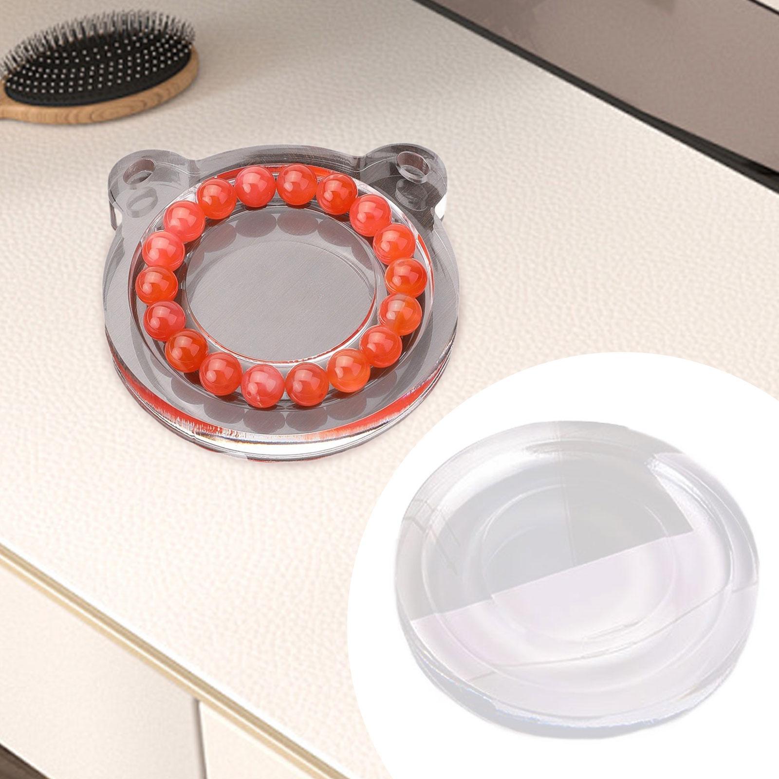 Bracelet Beading Board Acrylic Bead Tray for DIY Design Jewelry Making Round