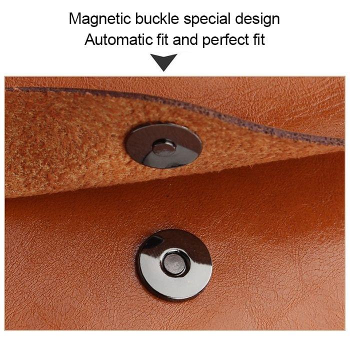 4.7 inch Mobile Phone Magnetic Buckle Case Crazy Horse Pattern Microfiber Leather Case, with Wallet & Card Slot(Black)