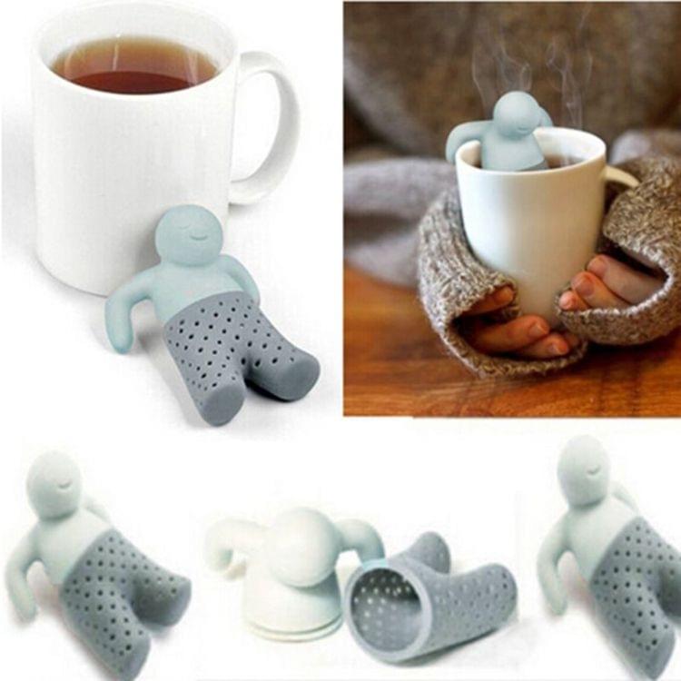 Silicone Mr Little Man Tea Infuser Filter(Grey)