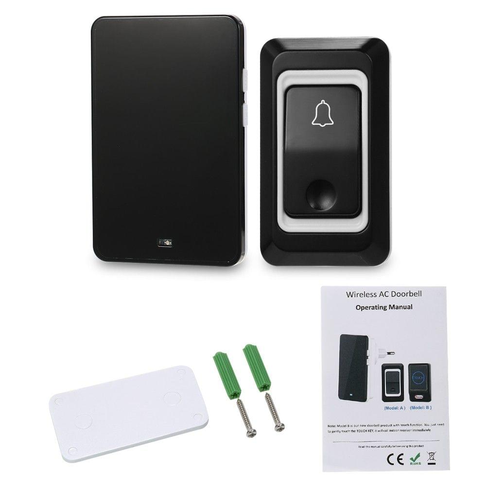 Wireless AC Doorbell with Push Button Smart Ding Dong Doorbell