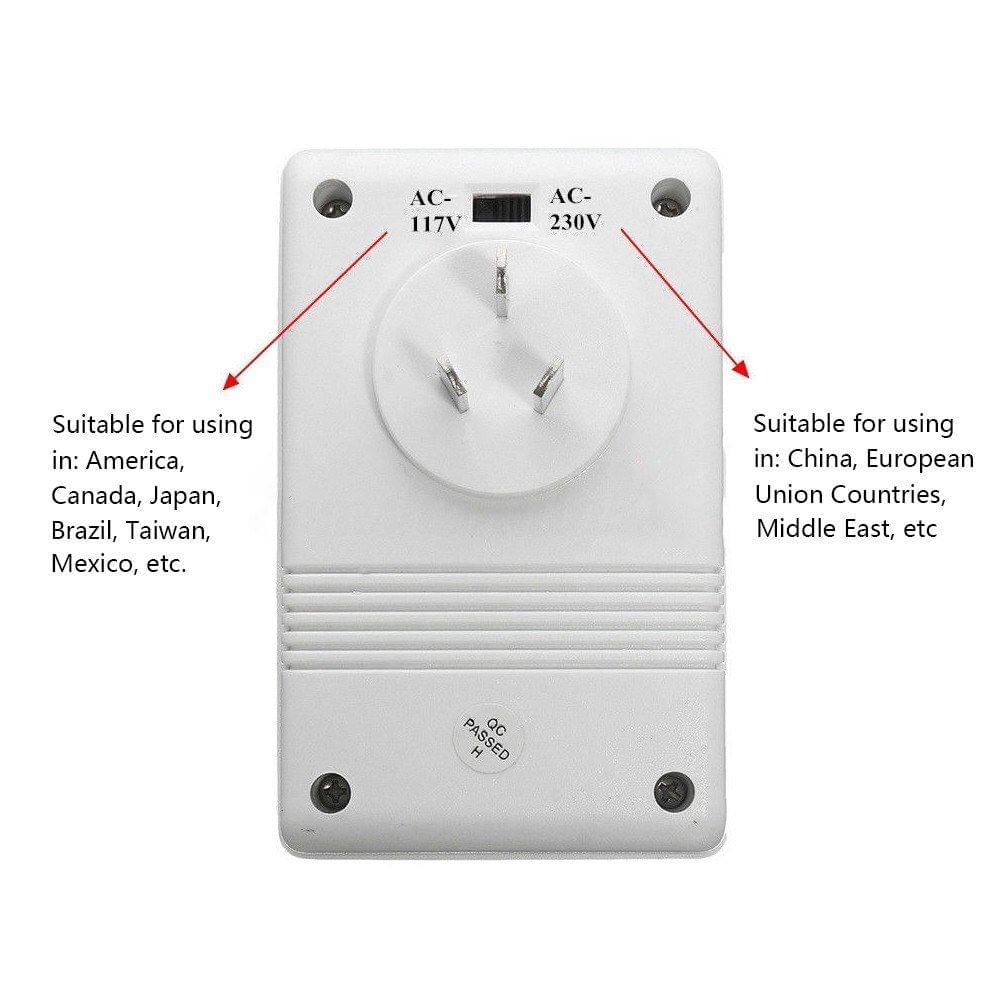 Univeal Travel Adapter 150W 240V 110V Step Down & Up Voltage Converter Power Adapter Transformer US to AU Plug