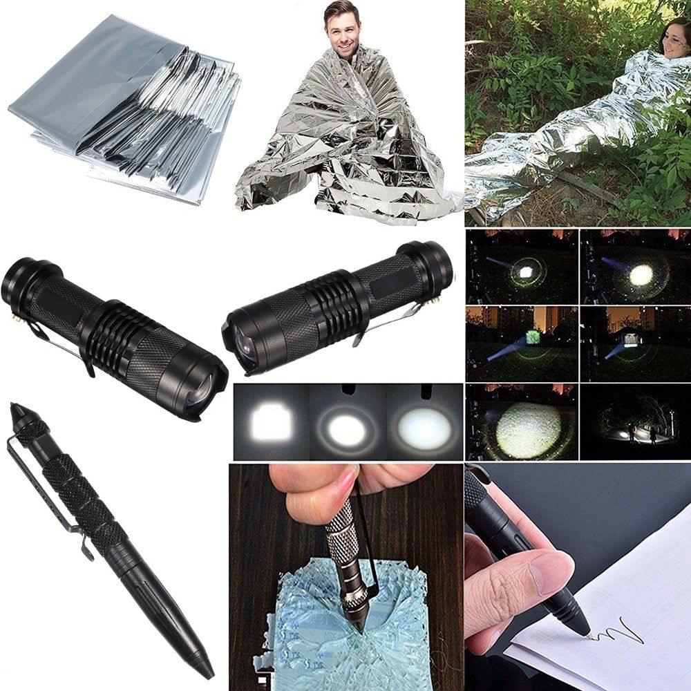 Professional Multifunction First-Aid Kit SOS Emergency Camping Survival Equipment Kit Outdoor Tactical Hiking Gear Multi Tool