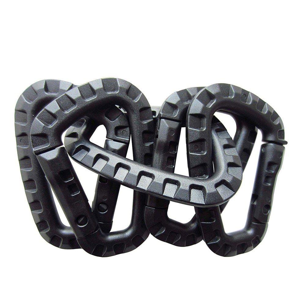 1pcs Tactic Carabiners Clip Backpack Hanging D Shape Buckle Keychain Ring Locking Gear for Camping Hiking Fishing