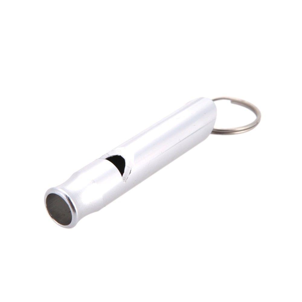 1pcs Mini Emergency Outdoor Hiking Camping Aluminum Survival Whistle with Keychain