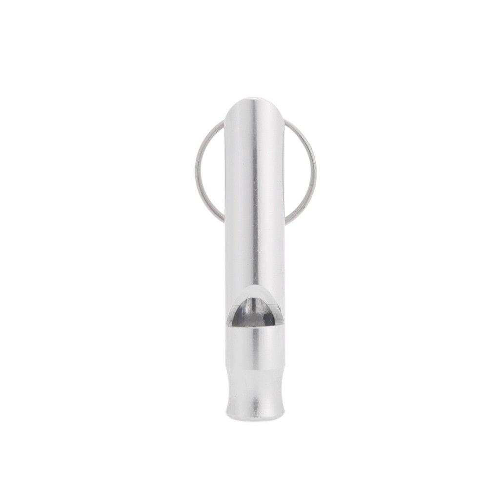 1pcs Mini Emergency Outdoor Hiking Camping Aluminum Survival Whistle with Keychain