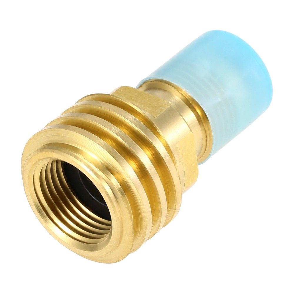 Lixada Propane Tank Adapter Solid Brass Regulator Valve Safety POL Tank Convert to QCC1/Type1