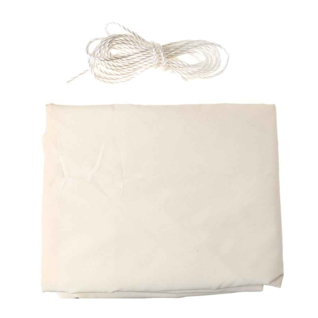 Triangle UV Block Sun Shade Sail Outdoor Pool Deck 3.6m White