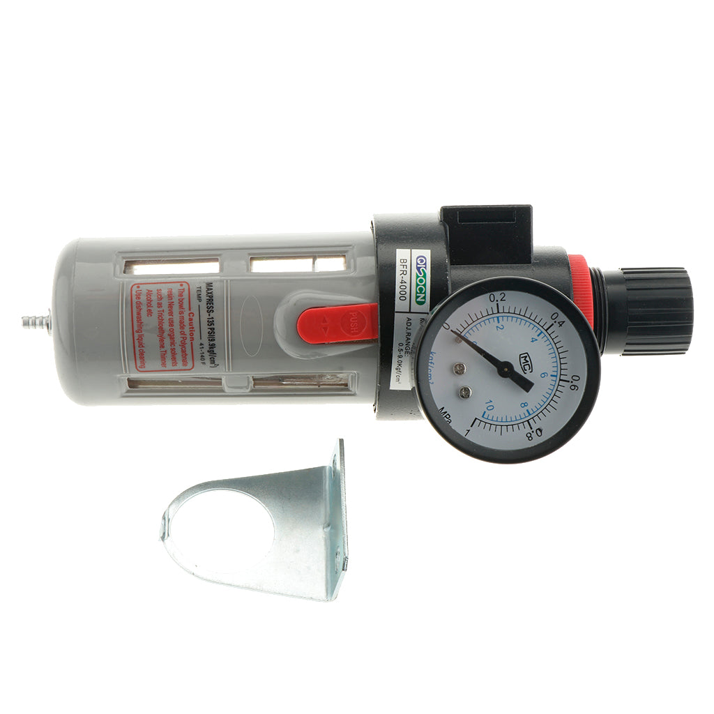 BFR4000 Air Compressor Filter Water Separator Tools Water Pressure Gauge