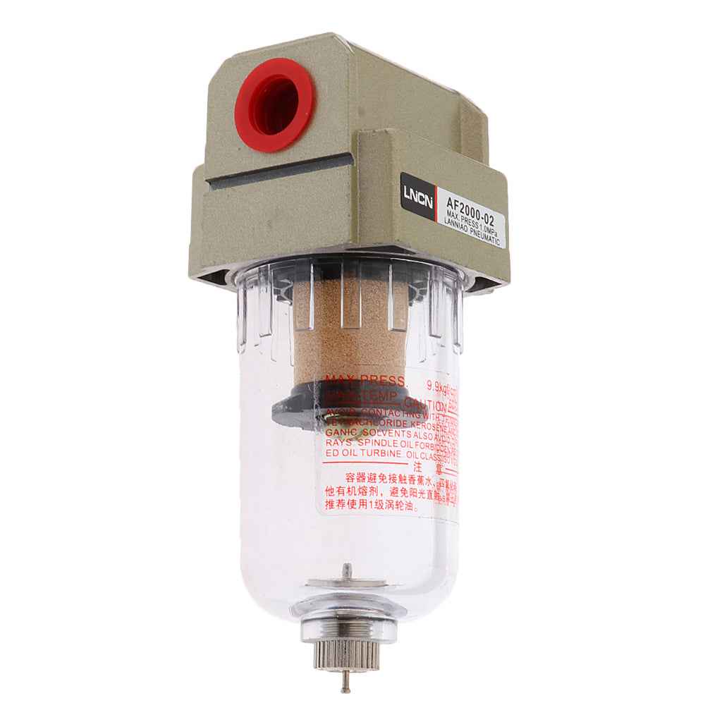 AF2000-02 1/4 Particulate Air Filter Compressor Water Moisture Trap Cleaner