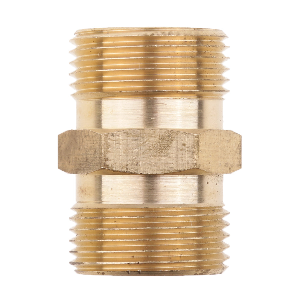 2pcs M22x 1.5mm Hole Male Socket Brass Pressure Washer Quick Connect Fitting