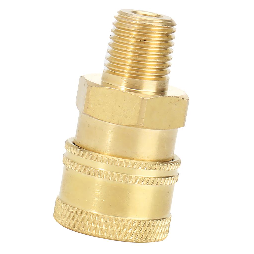 2xPressure Washer Quick Release Mini 12mm female to 1/4 male Brass Coupling