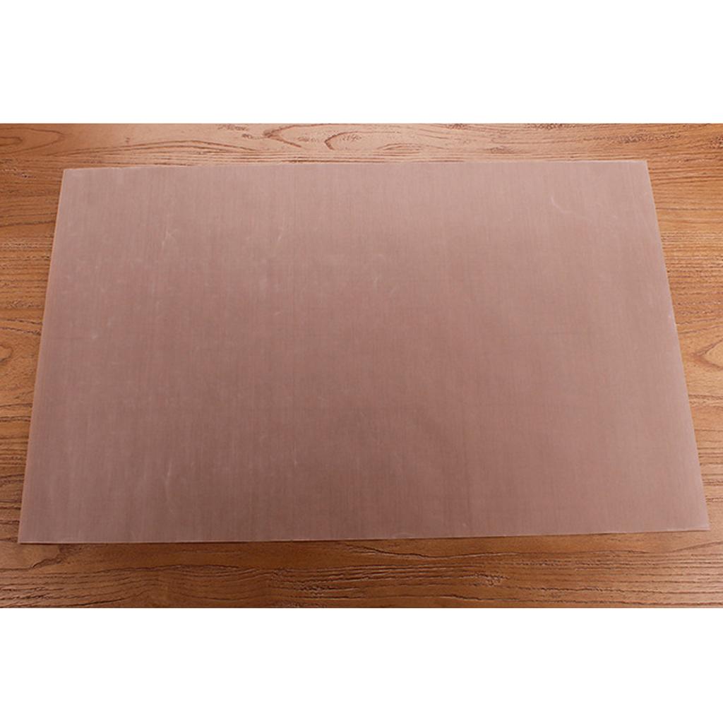 3xKitchen Greaseproof Oven Bakeware Baking Mat Pad Cooking Paper Brown 30x40cm