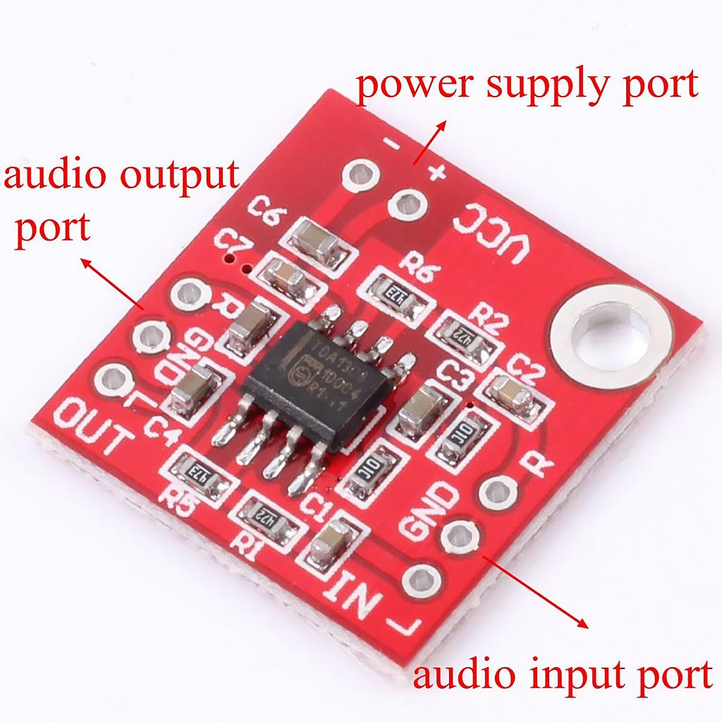 3xTDA1308 Earphone Headphone Stereo Audio Amplifier Board Preamplifier 3V-6V