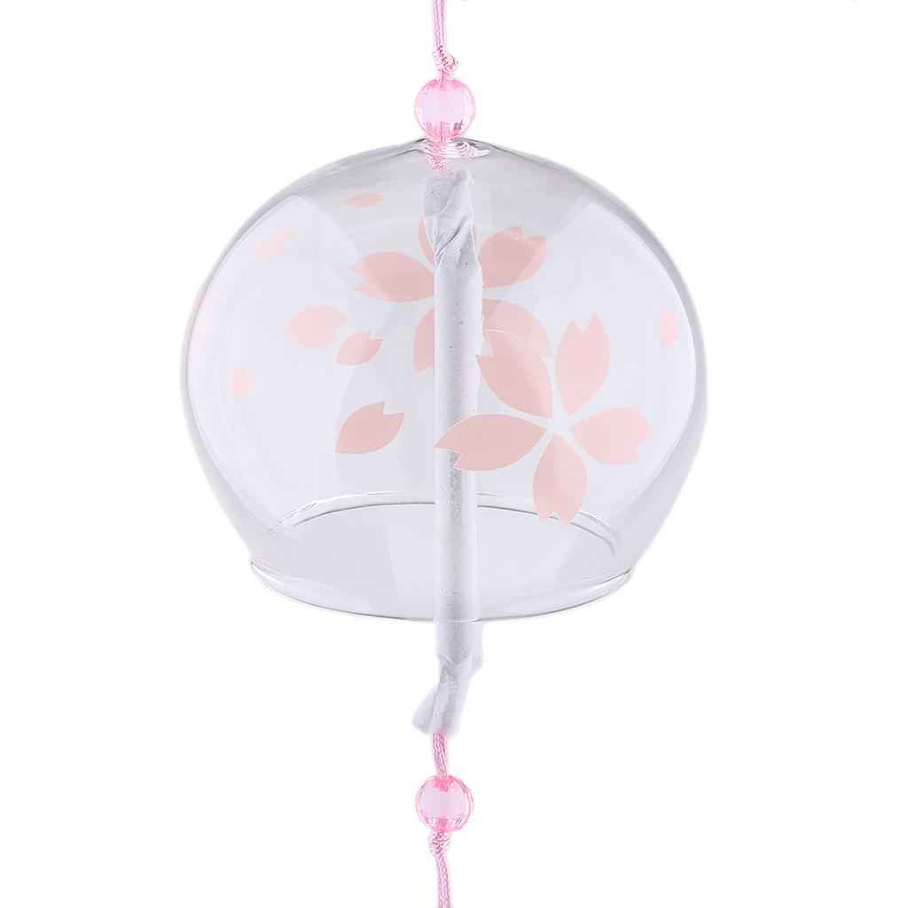Japanese Style Glass Windchime Hanging Blessing Bells Home Wind Chimes 2