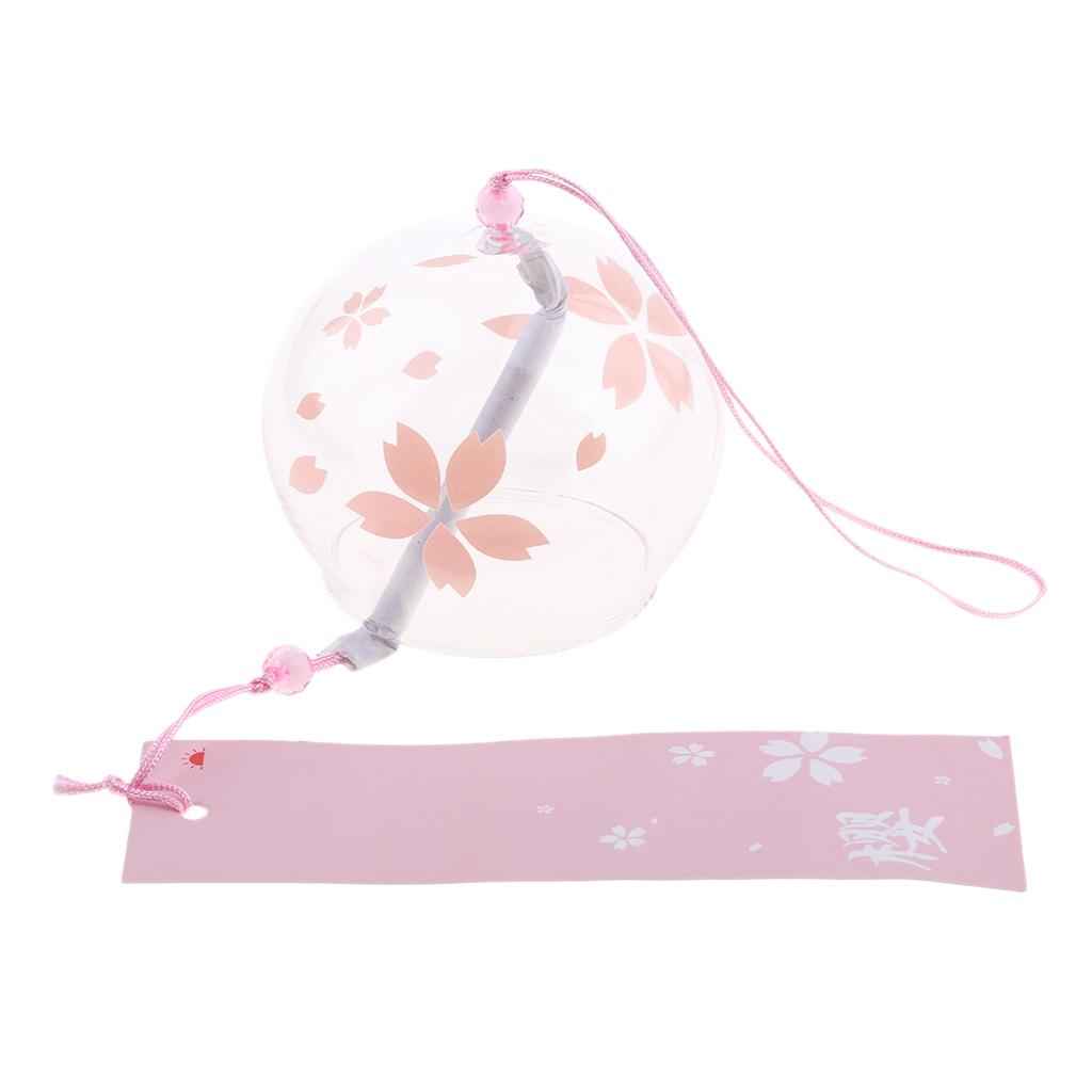 Japanese Style Glass Windchime Hanging Blessing Bells Home Wind Chimes 2