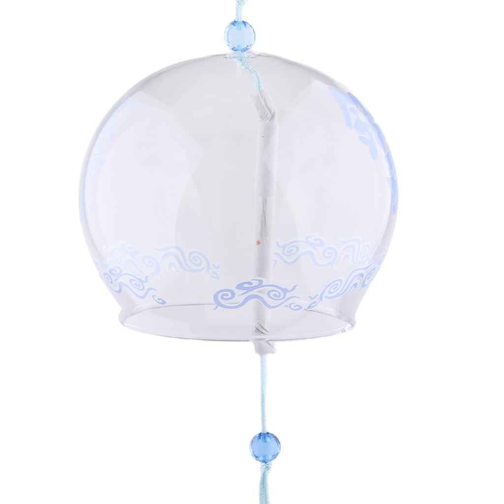 Japanese Style Glass Windchime Hanging Blessing Bells Home Wind Chimes 8