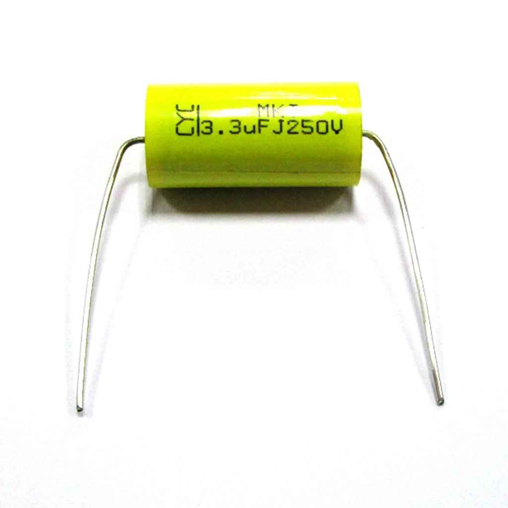 2pcs 250V 3.3uF Audio Speaker Divider Crossover Non-Polarity Capacitor
