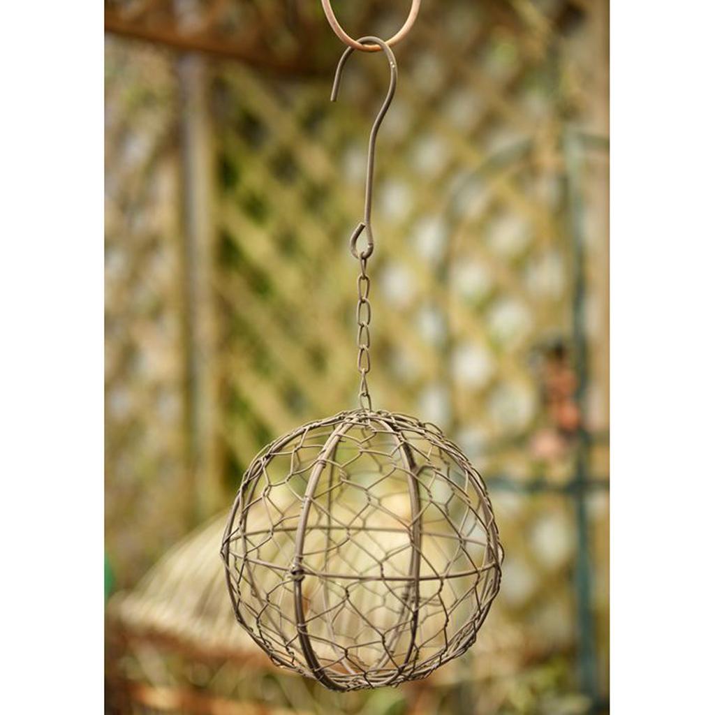 6pcs/set Retro Iron Succulent Pot Metal Hanging Planter Plant Holders Set