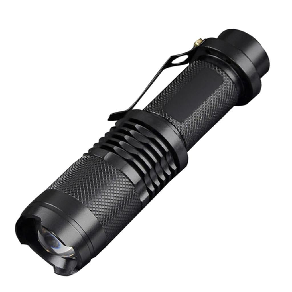4xMini LED Rechargeable Flashlight Ultra Bright Power Zoomable Handheld Torch