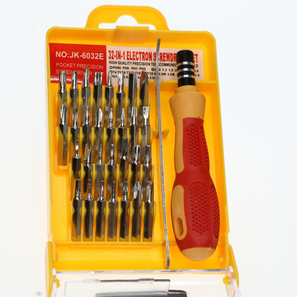 2x32 in 1 Steel Precision Screwdriver Bits Nut Driver Repair Tools Kit Set S