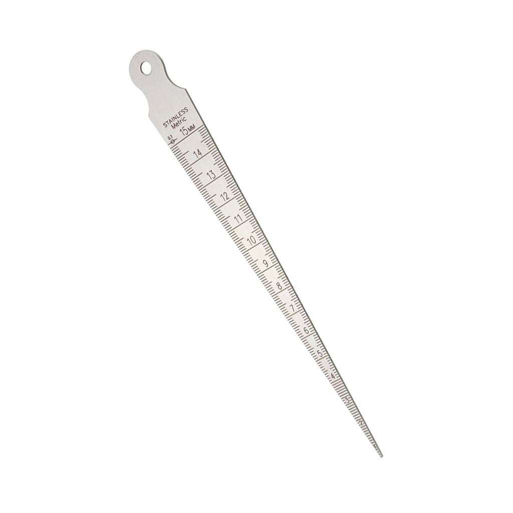 2xWedge Gauge Hole-Diameter Ruler Taper Gap Measurement 1-15mm (0.86mm Depth)