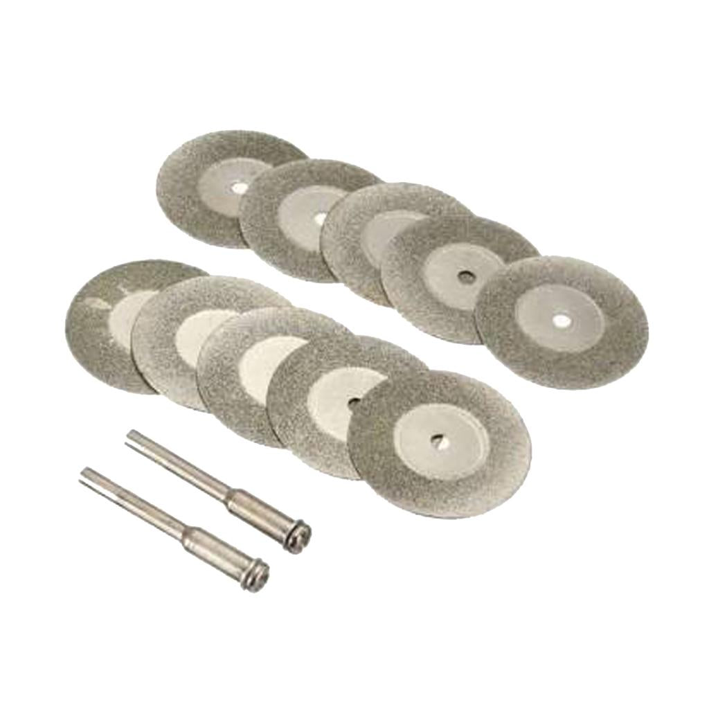 3x10 Pcs Diamond Cutting Discs Drill Bit For Rotary Tool 16mm without holes