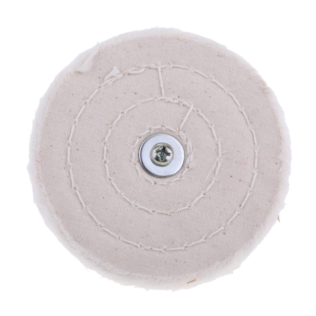 2xBuffing Wheel Multi Size Cloth Polishing Wheel with Shank for Rotary Tool 3