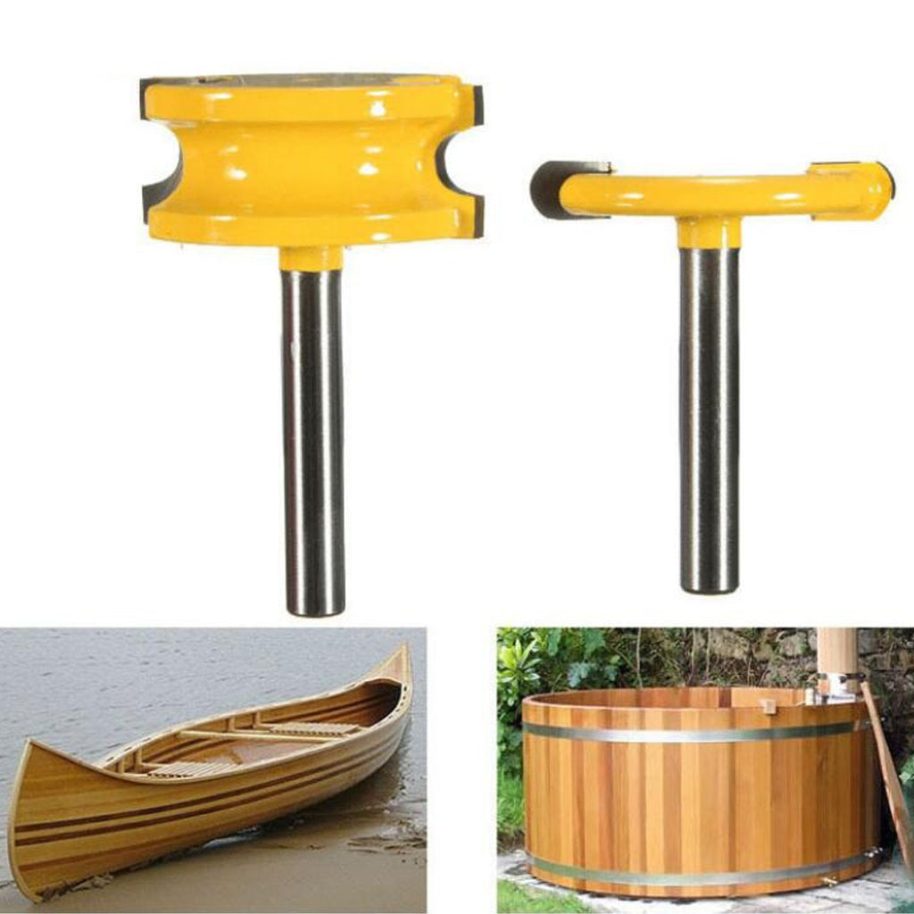 4x Canoe Flute and Bead Router Bit Wood Cutter Woodworking 1/4 & 1/2" Shank"