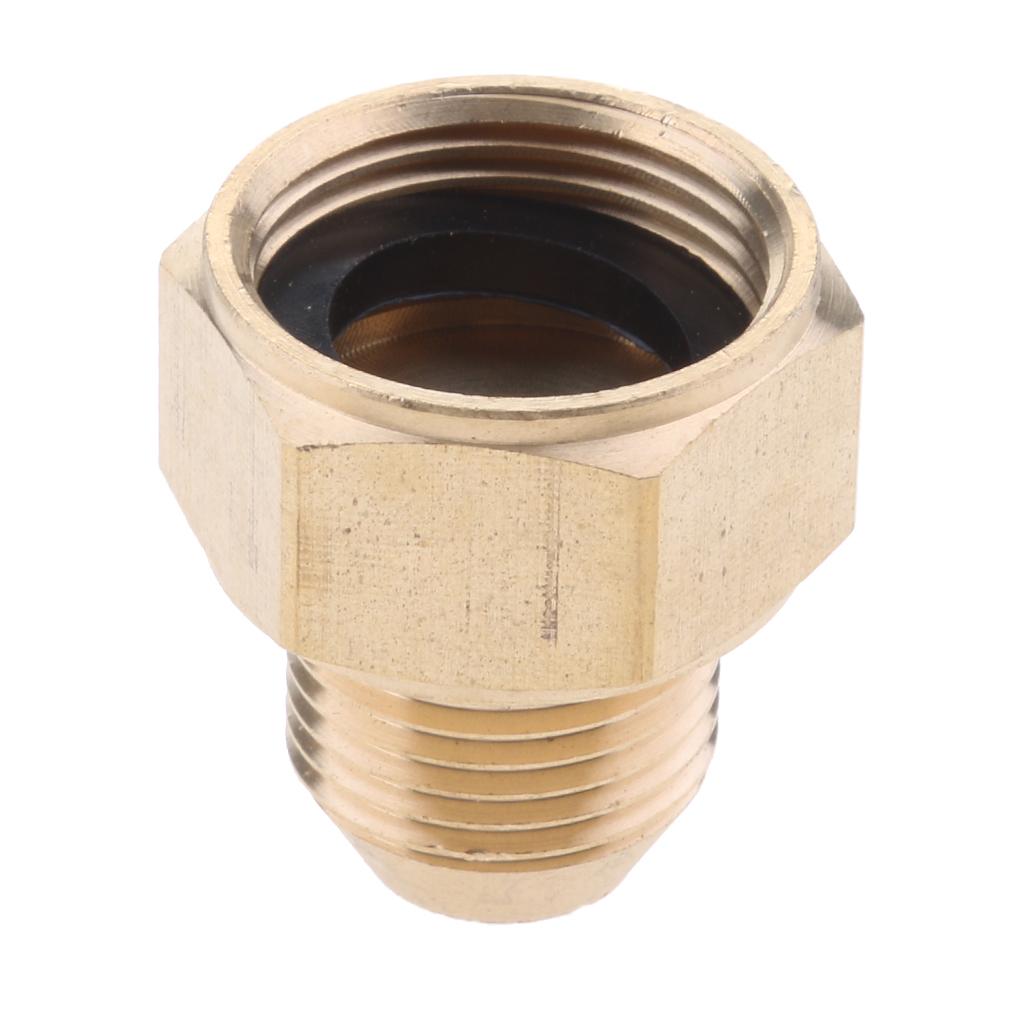 2xPressure Washer Swivel Brass Hose Adapter Connector 22mm F to 18mm M