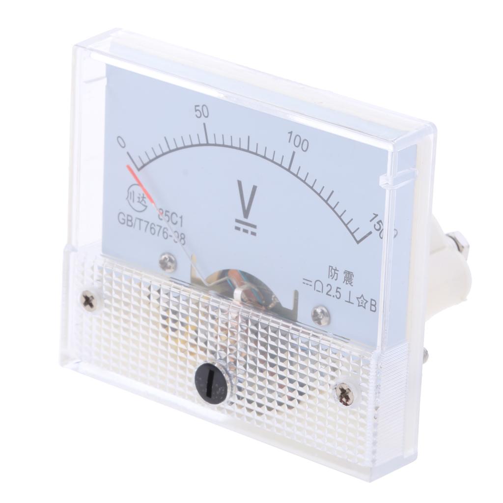 3x85C1 DC Rectangle Ammeter Amp Current Tester Analog Panel Voltmeter 0-150 V