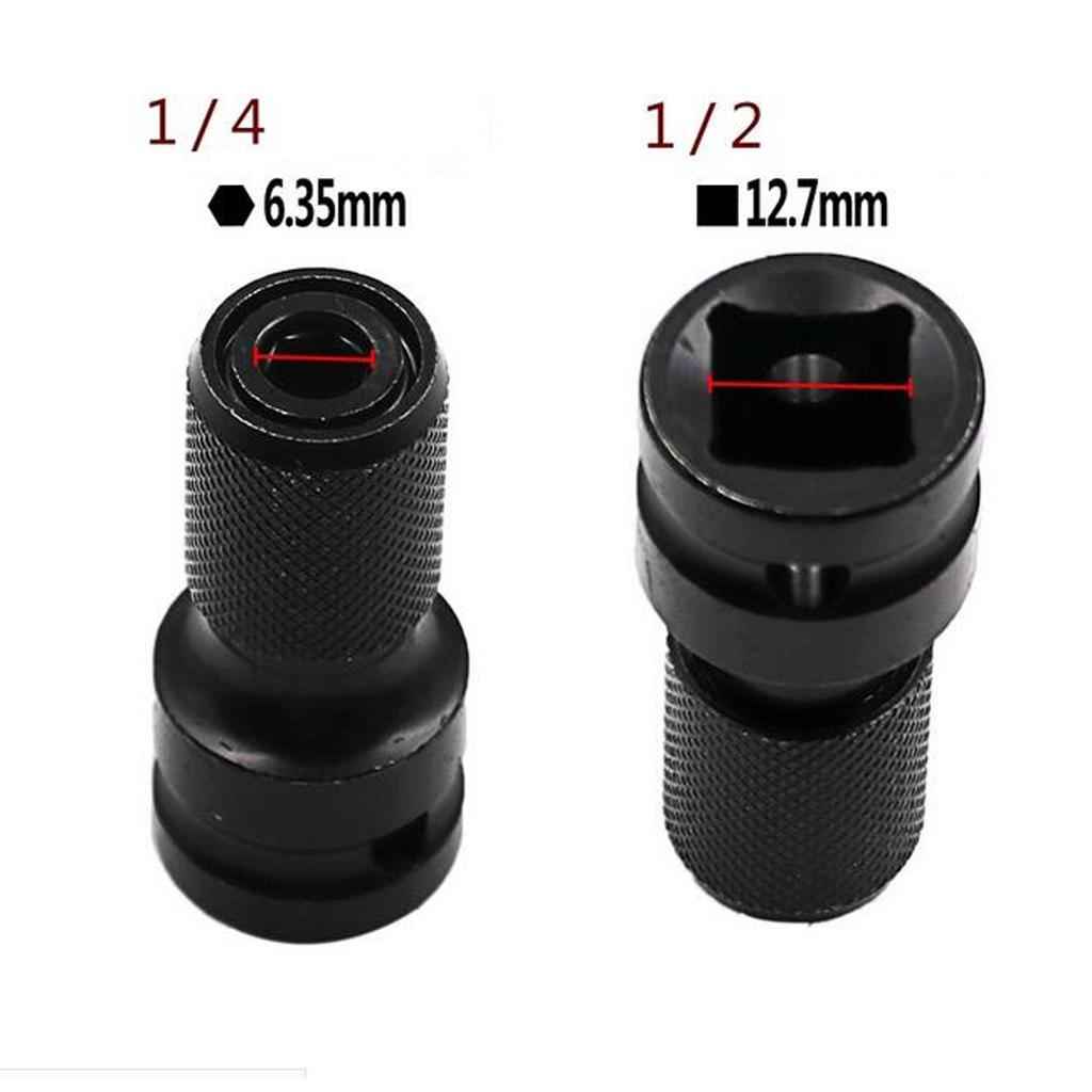 1/2" Drive to 1/4" Hex Quick Release Converter for Impact Wrench Screwdriver Bit